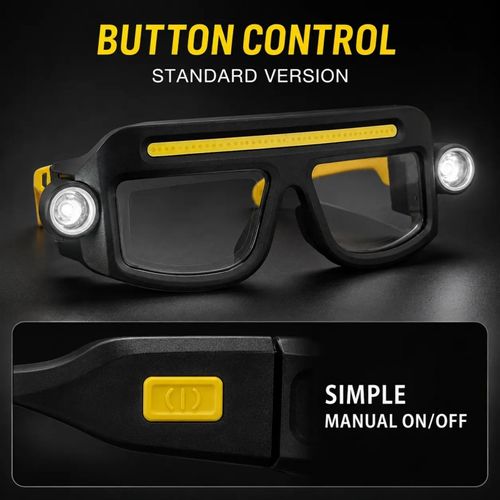 Dual-light safety goggles
