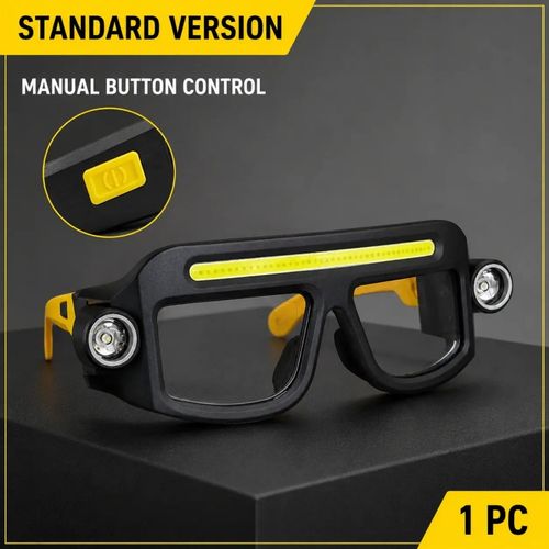 Dual-light safety goggles