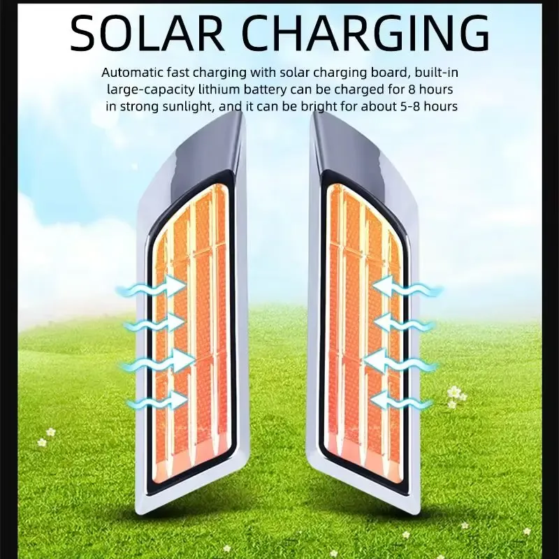 Solar-powered car air vents