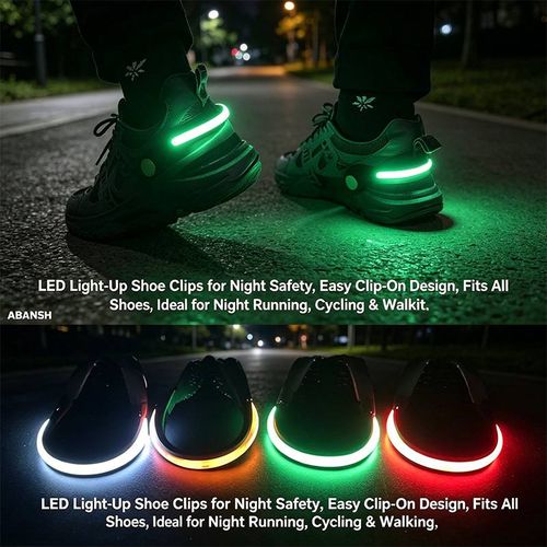 Glow-in-the-Dark Shoe Clips