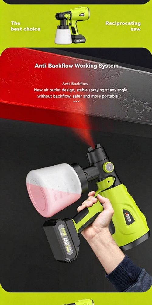 Electric paint spray gun