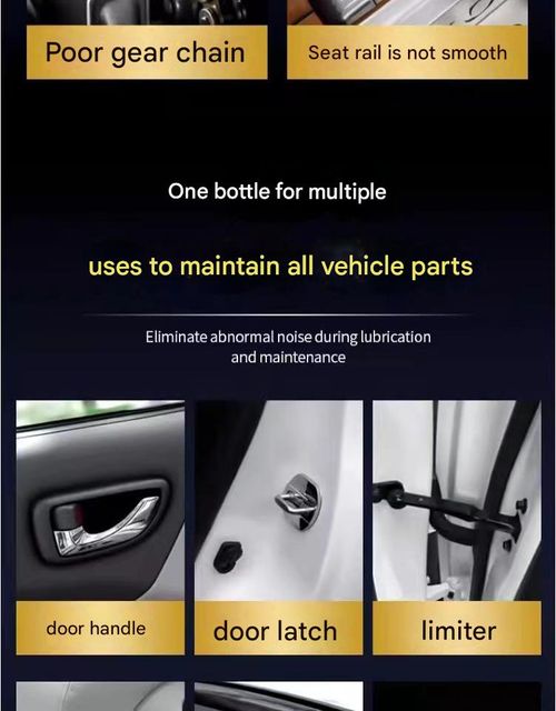🔥Hot Seller🔥 COD！Specialized Automotive Door Grease for Hinges and Slides | Sunroof Track Maintenance | Lubrication to Prevent Jamming | Noise-Reducing Maintenance Agent