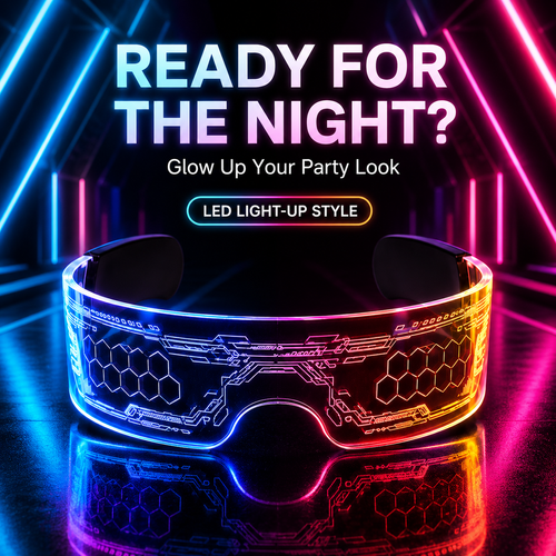 🔥Hot Seller🔥 COD！LED Color-Changing High-Tech Glasses for Music Festival Parties