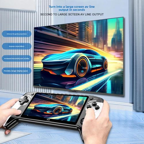 🔥HOT SALE🔥 COD！X9 Retro Handheld Game Console-Handheld Game Console with HD 5.5-inch IPS Screen Classic Video Games Supports TV Connection,10+ Emulators & 5-Hour Battery Life