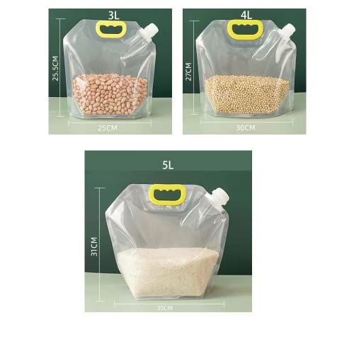 🔥Hot Seller🔥 COD！		Portable Storage Bags for Whole Grains and Legumes | Thickened Airtight Bags for Whole Grains | Handle-Style Grain Storage Bags | Food-Grade