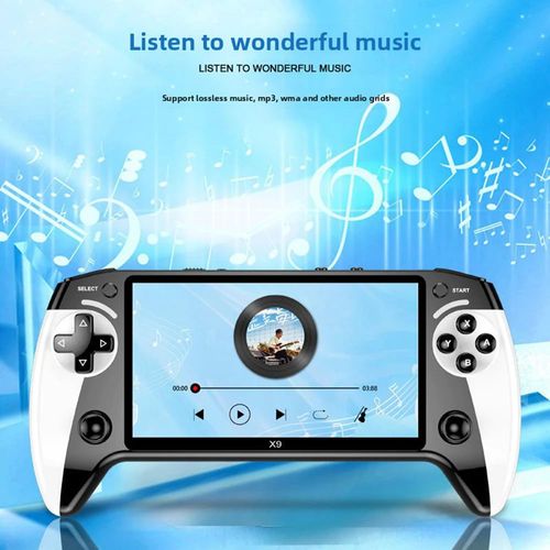 🔥Hot Seller🔥 COD！X9 Retro Handheld Game Console-Handheld Game Console with HD 5.5-inch IPS Screen Classic Video Games Supports TV Connection,10+ Emulators & 5-Hour Battery Life