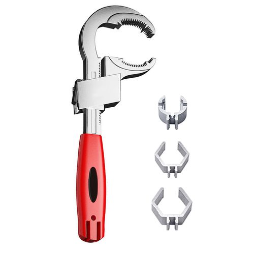 🔥Hot Seller🔥 COD！Multifunctional Sink and Bathroom Wrench: Universal Wide-Opening Faucet Wrench—Specialized Tool for Home Plumbing Installation