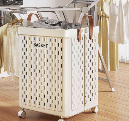 Large-capacity dirty clothes basket, suitable for home use and foldable