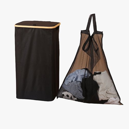Foldable dirty laundry basket