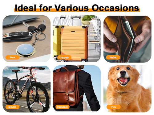 Genuine Leather AirTag Alternative Find My Compatible Global Tracker for Keys Bags and Wallets Anti Lost Device