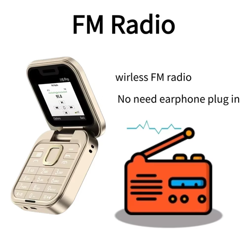 I16 Pro Dual SIM Dual Flip Phone（Cash on delivery is supported）