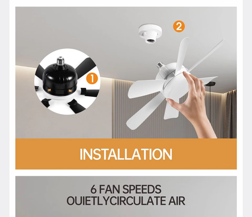 LED Ceiling Fan Light 3Speed 3Color Smooth Shade Remote Perfect for Ghana homes Cool and light in one Easy install Fits bedrooms living rooms Stay cool bright