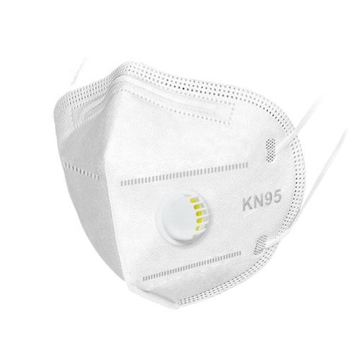 Adult KN95 Face Mask with Valve: 5-Layer Protection, Dustproof, Anti-Haze, Industrial Grade Disposable Respirator