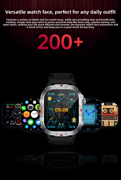 Outdoor Sport Watch Bluetooth Health 3Proof Waterproof（Cash on delivery is supported）