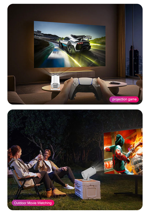 Portable HD Projector Home and Outdoor（Cash on delivery is supported）
