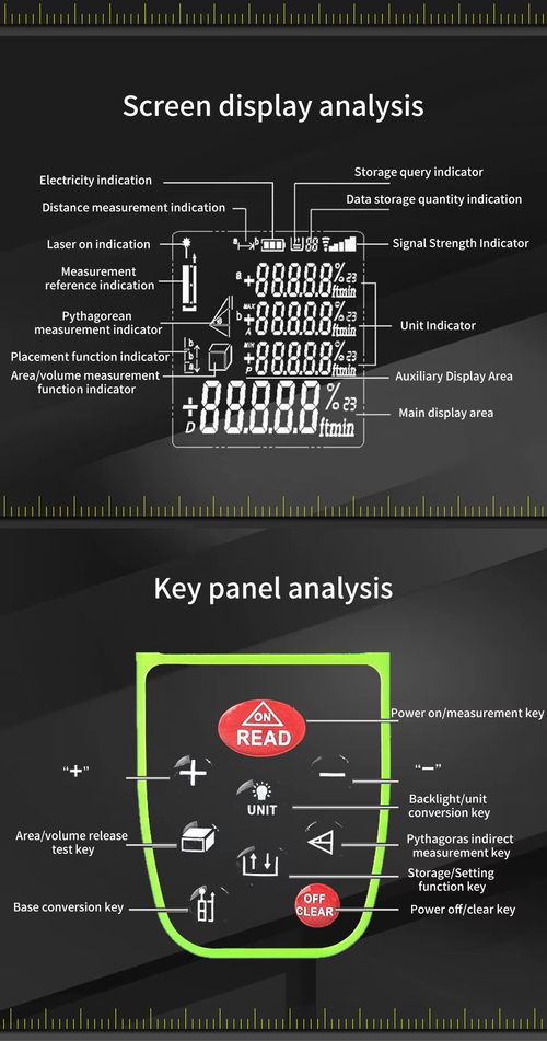 ortable 40m Laser Distance Measuring Tool（Cash on delivery is supported）