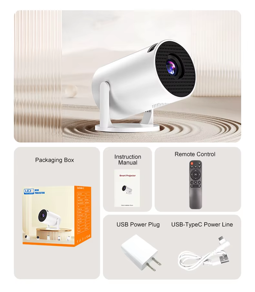 Bestselling HY200 1080P Android Projector Portable New Home Theater Projector for Ghana