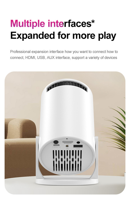 Portable HD Projector Home and Outdoor（Cash on delivery is supported）