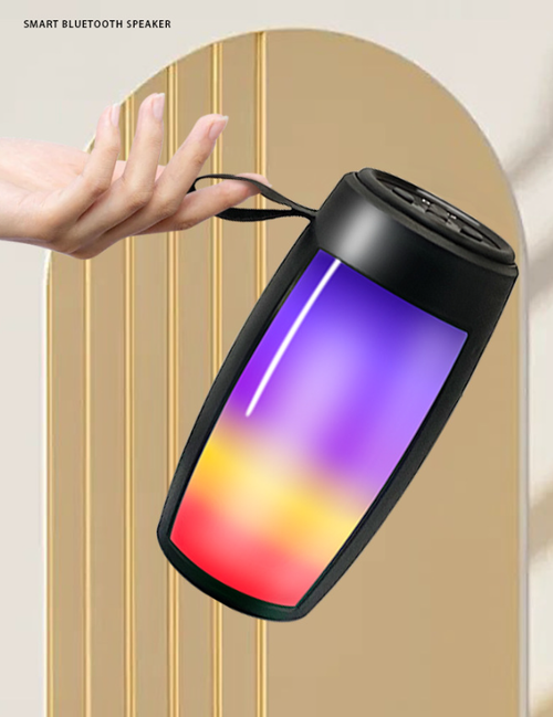 Portable Bluetooth Speaker RGB Light TF Card Slot Wireless Audio Battery Powered for Desktop