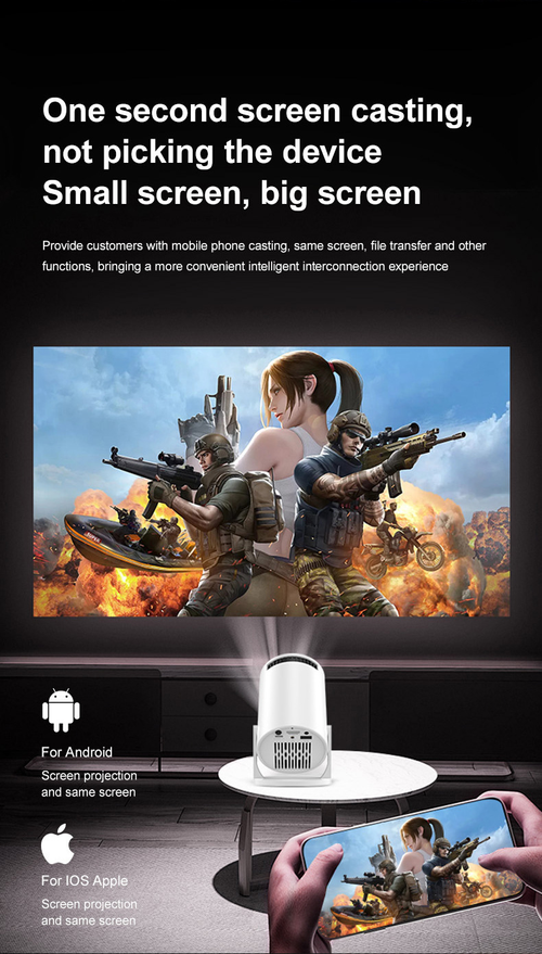 Portable HD Projector Home and Outdoor（Cash on delivery is supported）