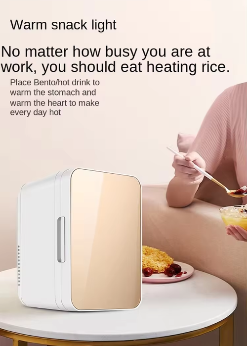 SAST 16L Portable Mini Fridge Warmer Cooler for Car Home Dorm 12V 220V Gold Keep Drinks Cold Warm Ideal for Ghana