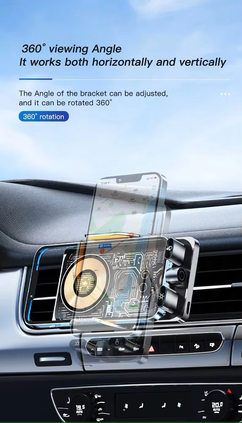 Super 66W Wireless Car Charger Magnetic Mount Auto Infrared Sensor（Cash on delivery is supported）