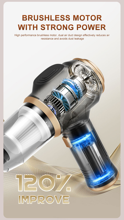 Wireless Handheld Vacuum Cleaner with Digital Display for Car and Home（Cash on delivery is supported）