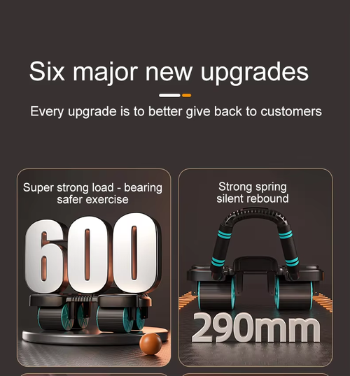 Home Fitness Ab wheel 4 wheels strong core trainer safe weight loss（Cash on delivery is supported）