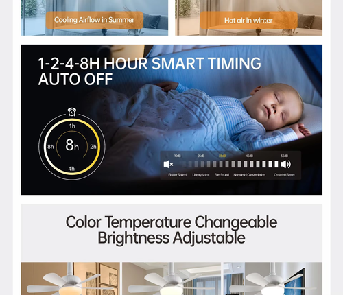 LED Ceiling Fan Light 3Speed 3Color Smooth Shade Remote Perfect for Ghana homes Cool and light in one Easy install Fits bedrooms living rooms Stay cool bright