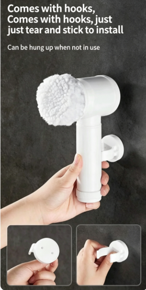 Multi Head Electric Kitchen Cleaning Brush（Cash on delivery is supported）