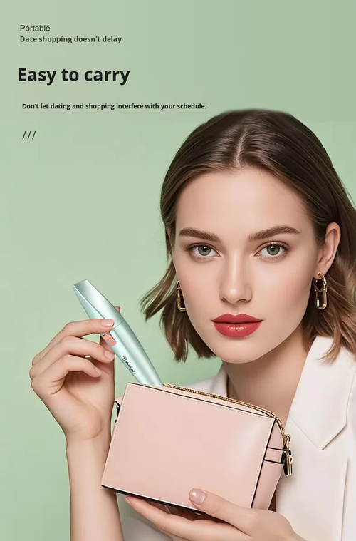 Portable rechargeable ladies' hair trimmer - a two-in-one multi-functional eyebrow trimmer and depilator