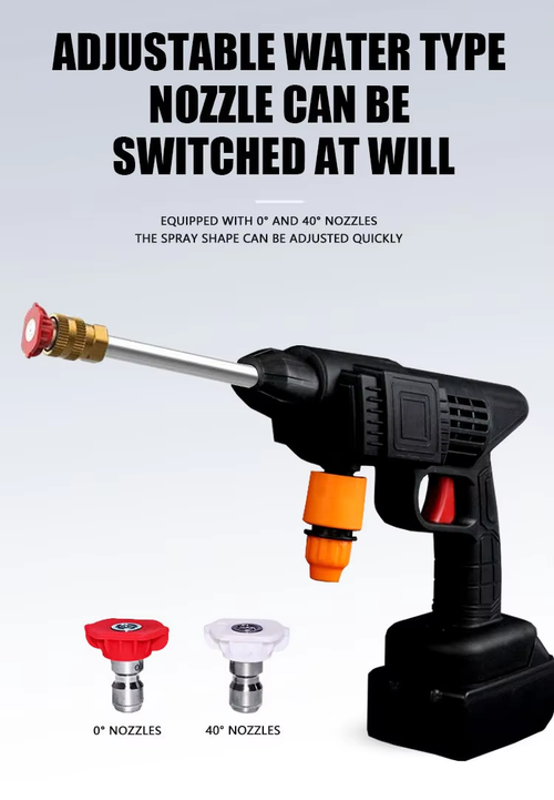 Rechargeable High Pressure Wireless Car Wash Gun（Cash on delivery is supported）