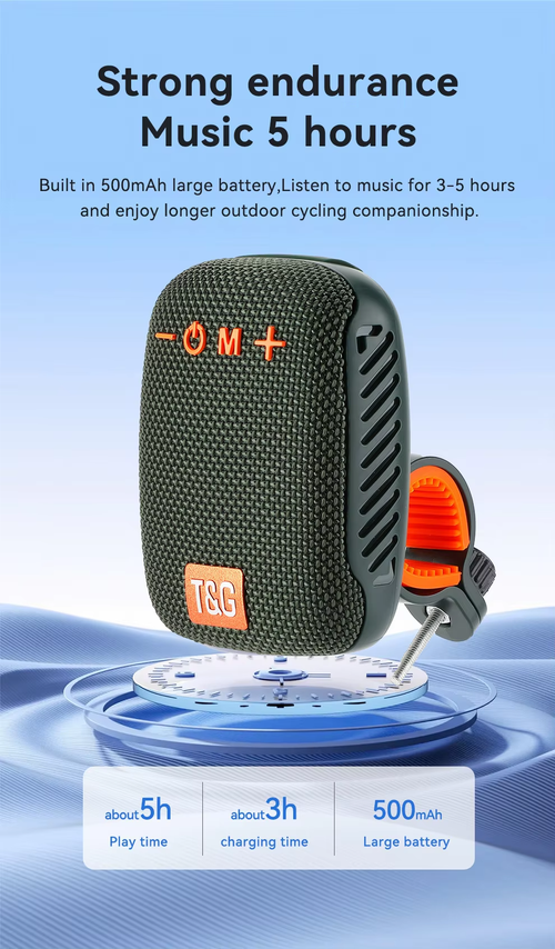 Portable Outdoor Speaker Waterproof for Bike and Travel（Cash on delivery is supported）
