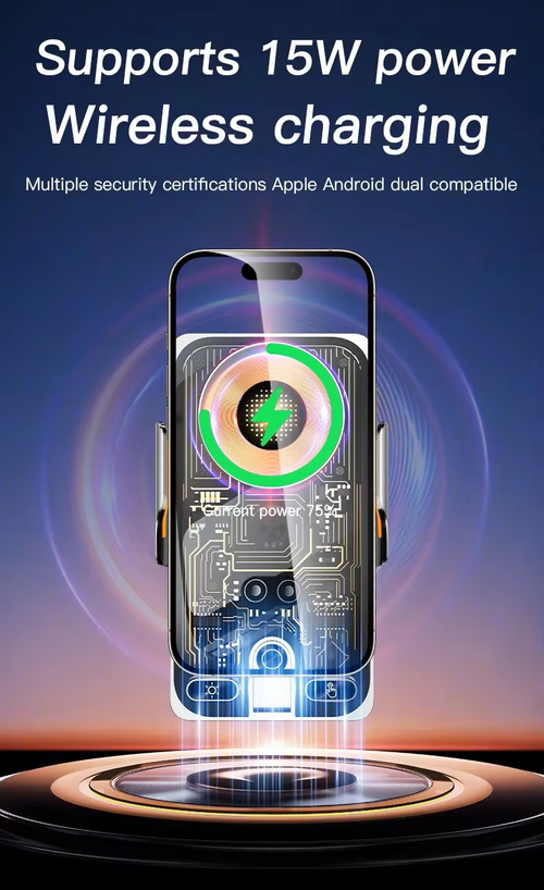 Super 66W Wireless Car Charger Magnetic Mount Auto Infrared Sensor（Cash on delivery is supported）