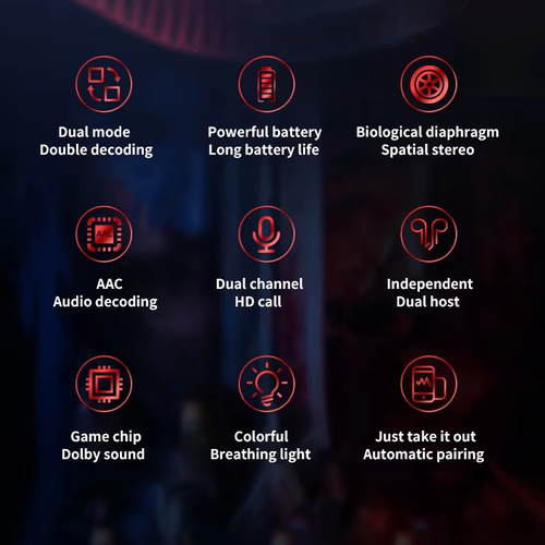 M28 Wireless Earbuds Touch Control Stereo Sound（Cash on delivery is supported）