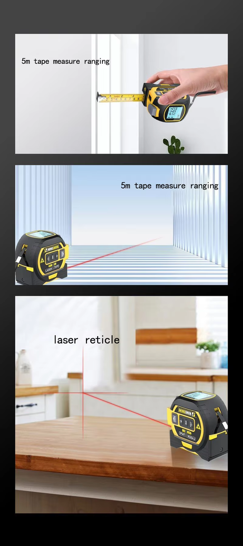 100M Voice Laser Tape Measure with Cross Line Area Volume and Data Storage（Cash on delivery is supported）