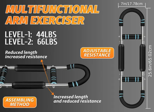 Adjustable U-Shaped Arm Trainer for Home Strength Training（Cash on delivery is supported）