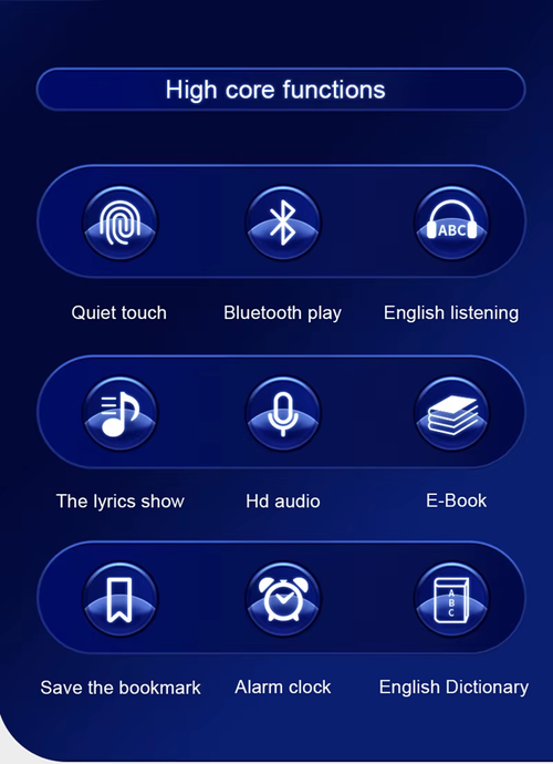 MP4 Music Player Bluetooth Touch Screen with Speaker（Cash on delivery is supported）