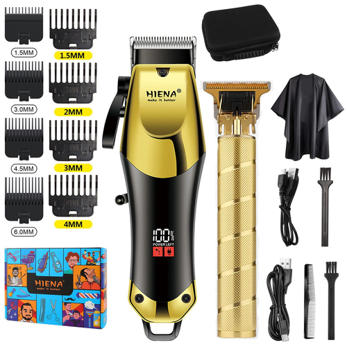 USB home-use high-end electric hair clipper, electric shaver, hair trimming tool for cross-border charging, hair trimmer with a sleek design, heat-resistant, highly popular in the market. Electroplated.