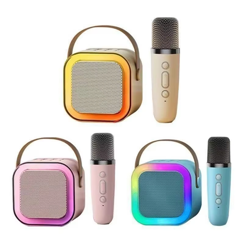 Portable Karaoke Speaker with 2 Mics for Family Fun（Cash on delivery is supported）