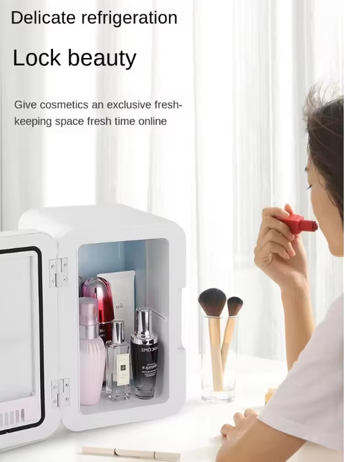 SAST 16L Portable Mini Fridge Warmer Cooler for Car Home Dorm 12V 220V Gold Keep Drinks Cold Warm Ideal for Ghana