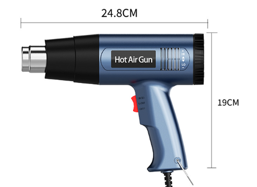 Stepless Heat Gun Lightweight Multi Nozzle Job Site Use（Cash on delivery is supported）