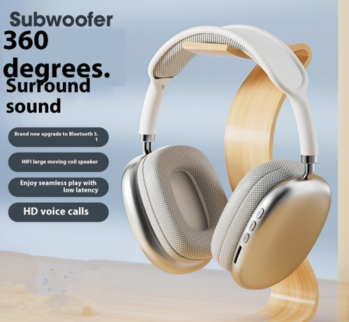 Bluetooth Wireless Over Ear Headphones Stereo Sound with Mic Long Battery Life Deep Bass Sports Headse