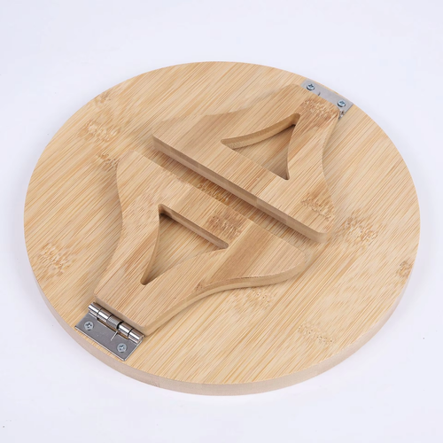 Portable Foldable Wood Sofa Arm Round Tray（Cash on delivery is supported）