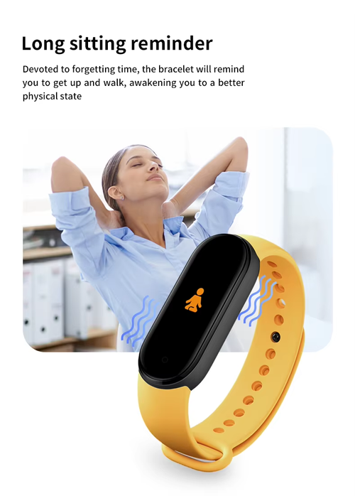 Upgraded Smart Bracelet: Heart Rate Sleep Step Reminder（Cash on delivery is supported）