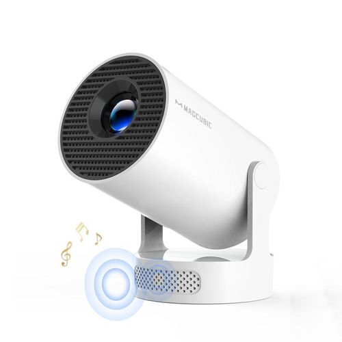 The Magcubic HY300Pro Projector packs 290ANSI brightness and Android 140 It supports 8K4K1080P decoding plus Dual WiFi6 and BT54 The 180 rotatable mini design offers a 130 screen with auto keystone correction A built in speaker and Allwinner H726 chip make it ideal for home or outdoor cinema A great portable gift for entertainment lovers