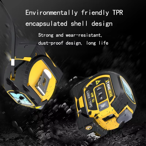 100M Voice Laser Tape Measure with Cross Line Area Volume and Data Storage（Cash on delivery is supported）
