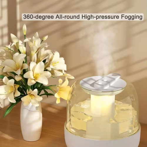 New 6L Large Capacity Dual Spray USB Humidifier Ultra Quiet for Home Dorm Air Humidification Perfect Gift