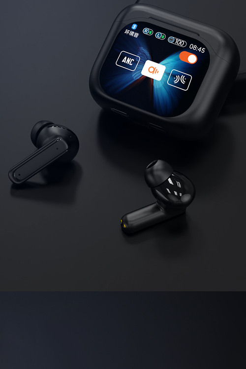 BY16 AI Translator Earbuds with LED Touch Screen ANC ENC Noise Cancelling（Cash on delivery is supported）