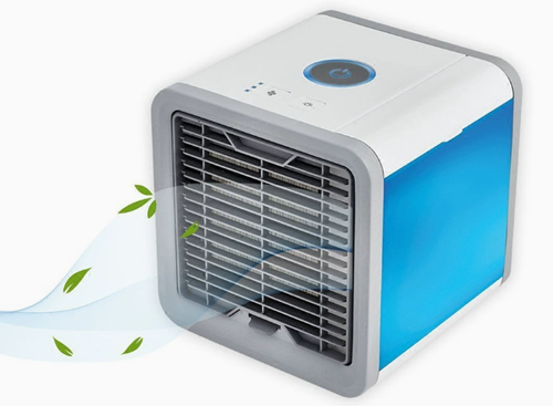 Portable Mini Air Cooler Household Ultra Quiet Humidifying Spray Fan Variable Frequency Desktop Air Conditioner Fan for Home Office